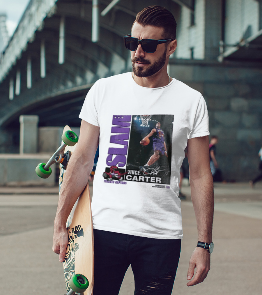 SLAM Vince Carter Top 500 Toronto Raptors Dunk Basketball T-Shirt