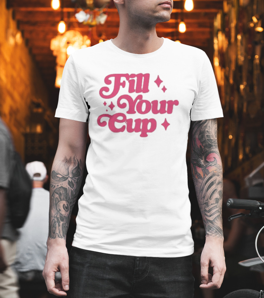 Swig Store Fill Your Cup Tan Camo T-Shirt