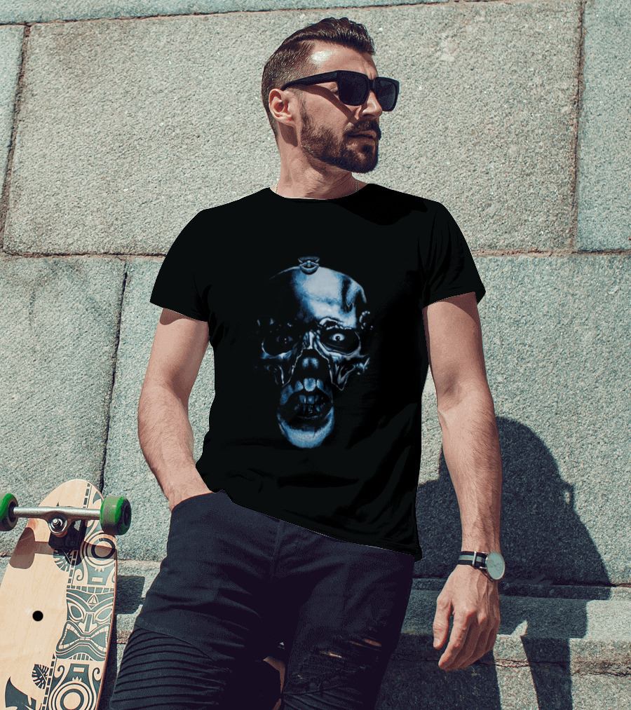 Impericon Ghost Skull Face Creepy Horror Teef T-Shirt