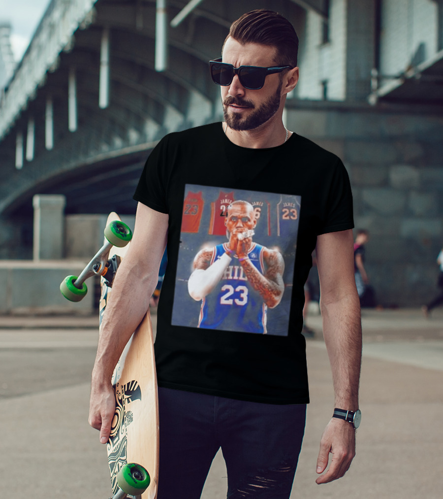 LeBron James Rings Los Angeles Lakers 23 Jerseys 76ers 23 T-Shirt