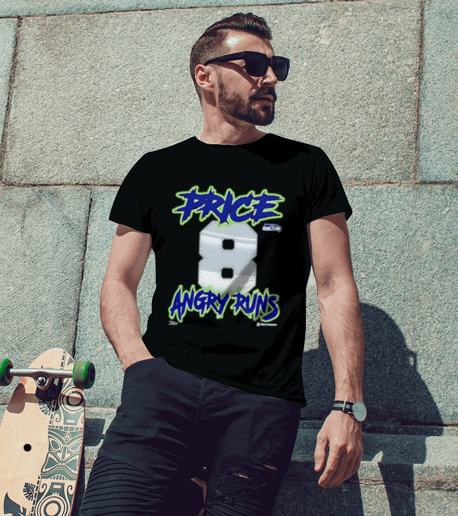 Seattle Seahawks Price 8 Angry Runs 2026 T-Shirt
