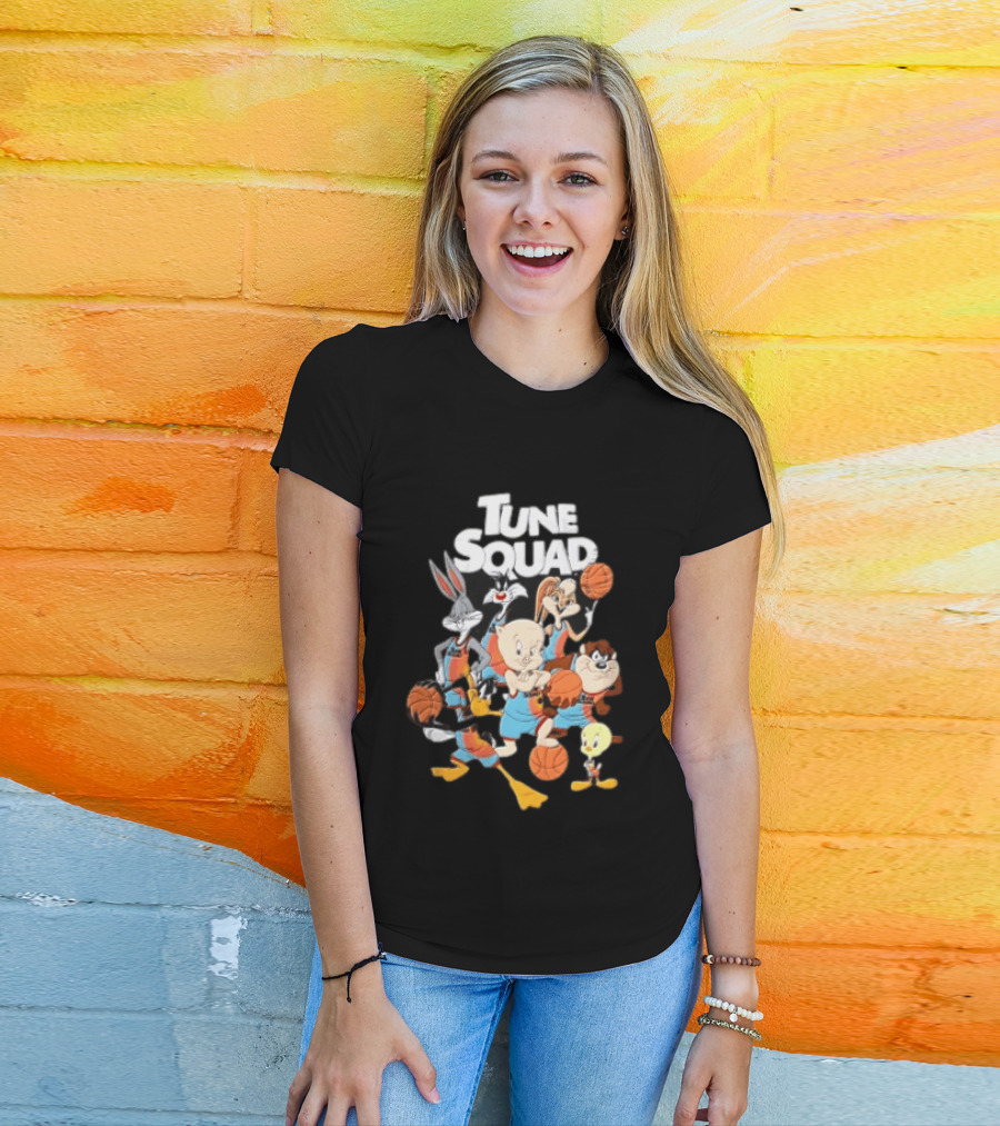 Tune Squad Looney Tunes Characters Basketball Space Jam T-Shirt