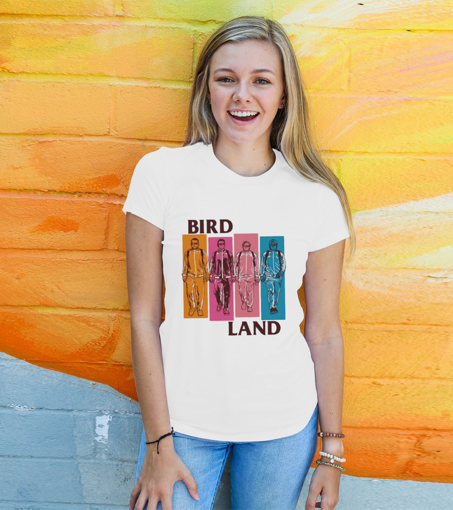 Baltimore Orioles Birdland Colorful Walking Figures T-Shirt