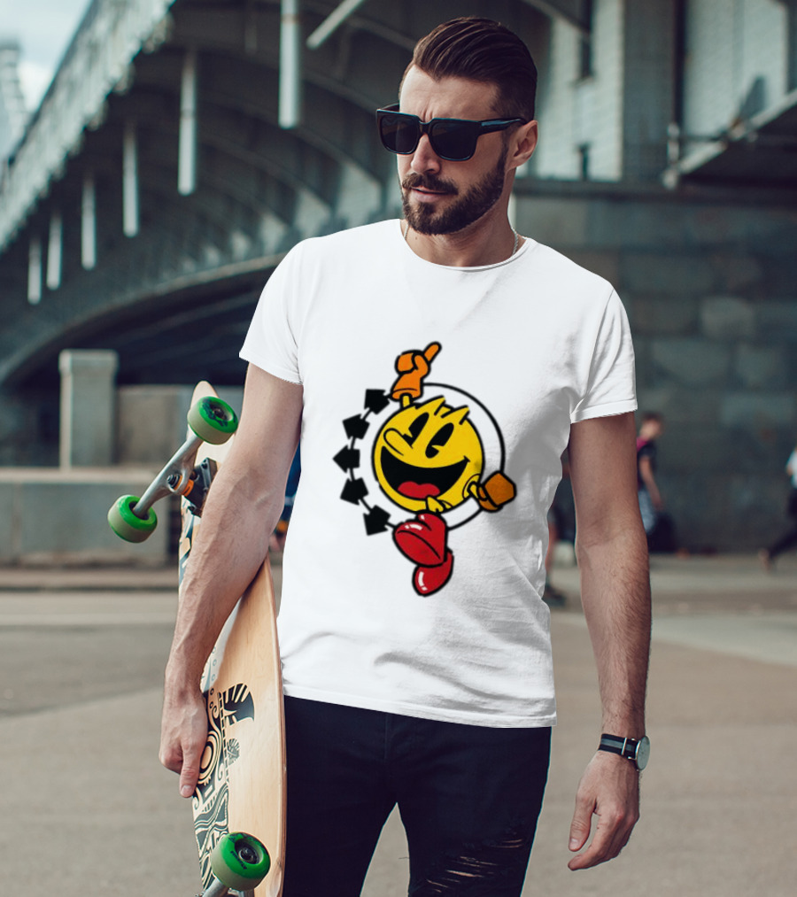 Pac Man X Blink 182 Smiley Collaboration T-Shirt