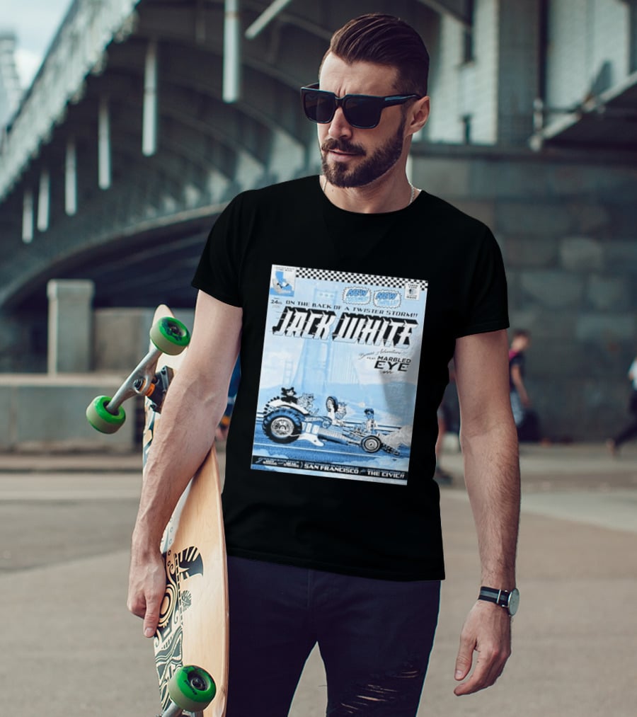 Jack White San Francisco Event At Bill Graham Civic Featuring Marbled Eye 2026 T-Shirt