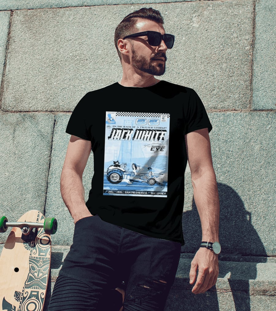 Jack White San Francisco Event At Bill Graham Civic Featuring Marbled Eye 2026 T-Shirt