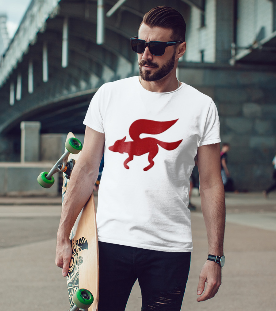Flying Red Fox Tail Mythical Creature T-Shirt