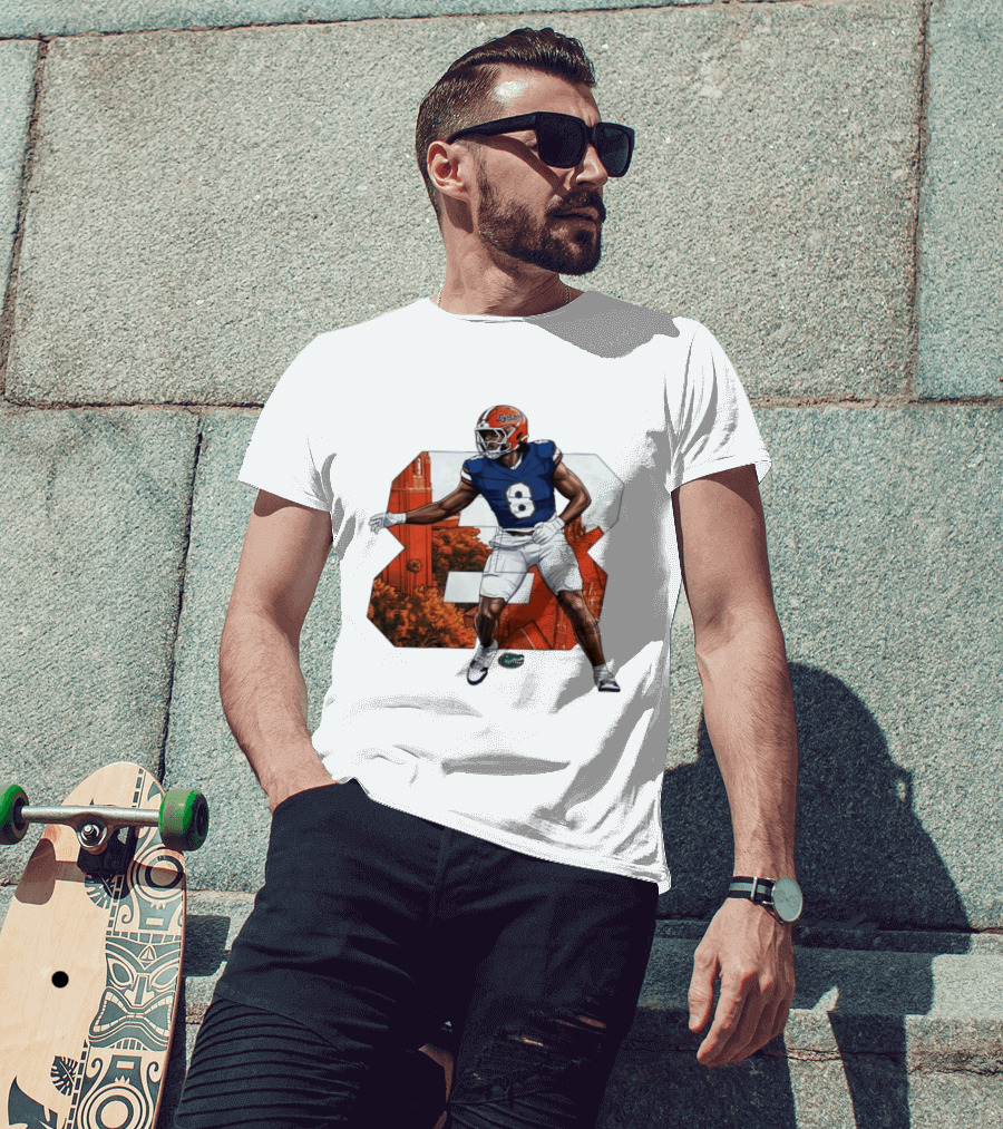 NCAA Florida Gators No 8 Aaron Chiles Jr. T-Shirt