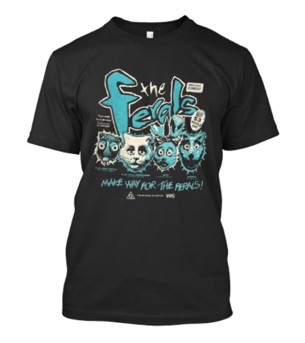 The Ferals Rattus Mixy Modiguana Make Way Comedy Vhs Video Easy T-Shirt