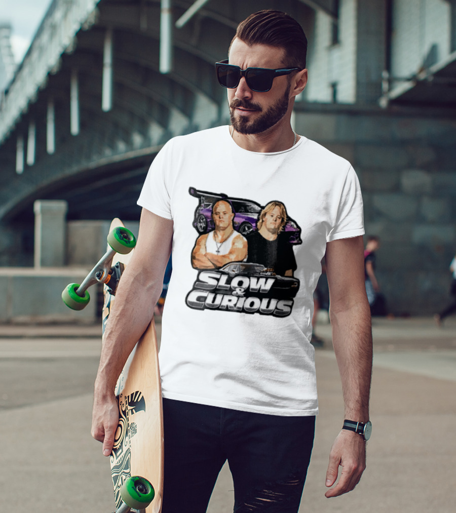 Slow & Curious Duo With Sports Cars And Menacing Muscle Cars T-Shirt