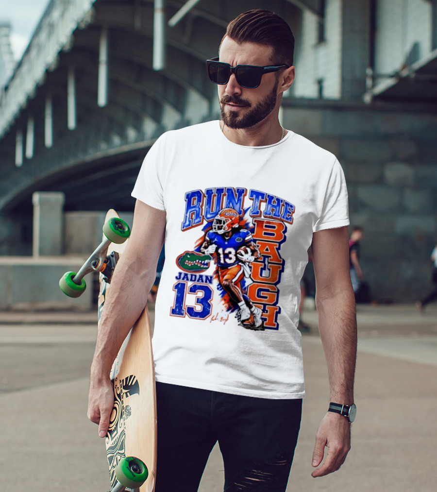 Florida Gators Jadan Baugh Run The Baugh 13 T-Shirt