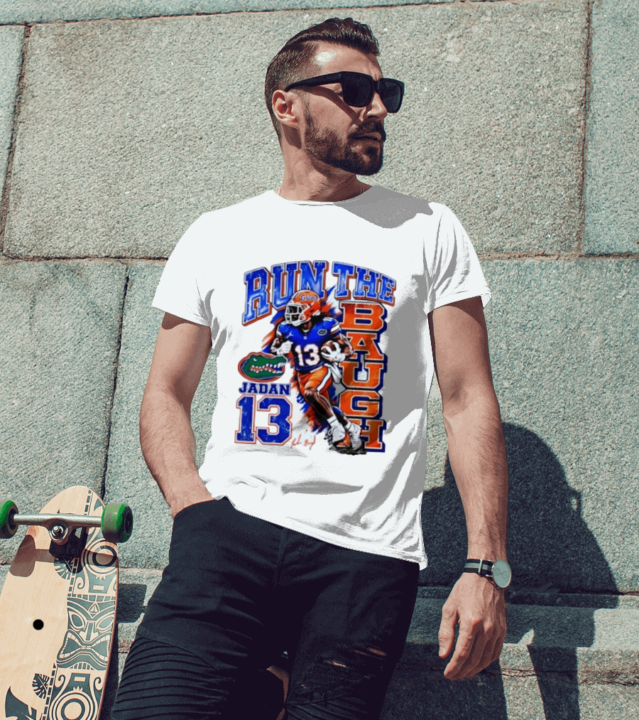 Florida Gators Jadan Baugh Run The Baugh 13 T-Shirt