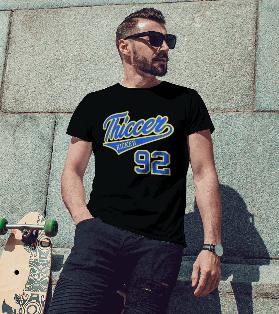 Harrison Mevis Los Angeles Rams Thicker Kicker 92 T-Shirt