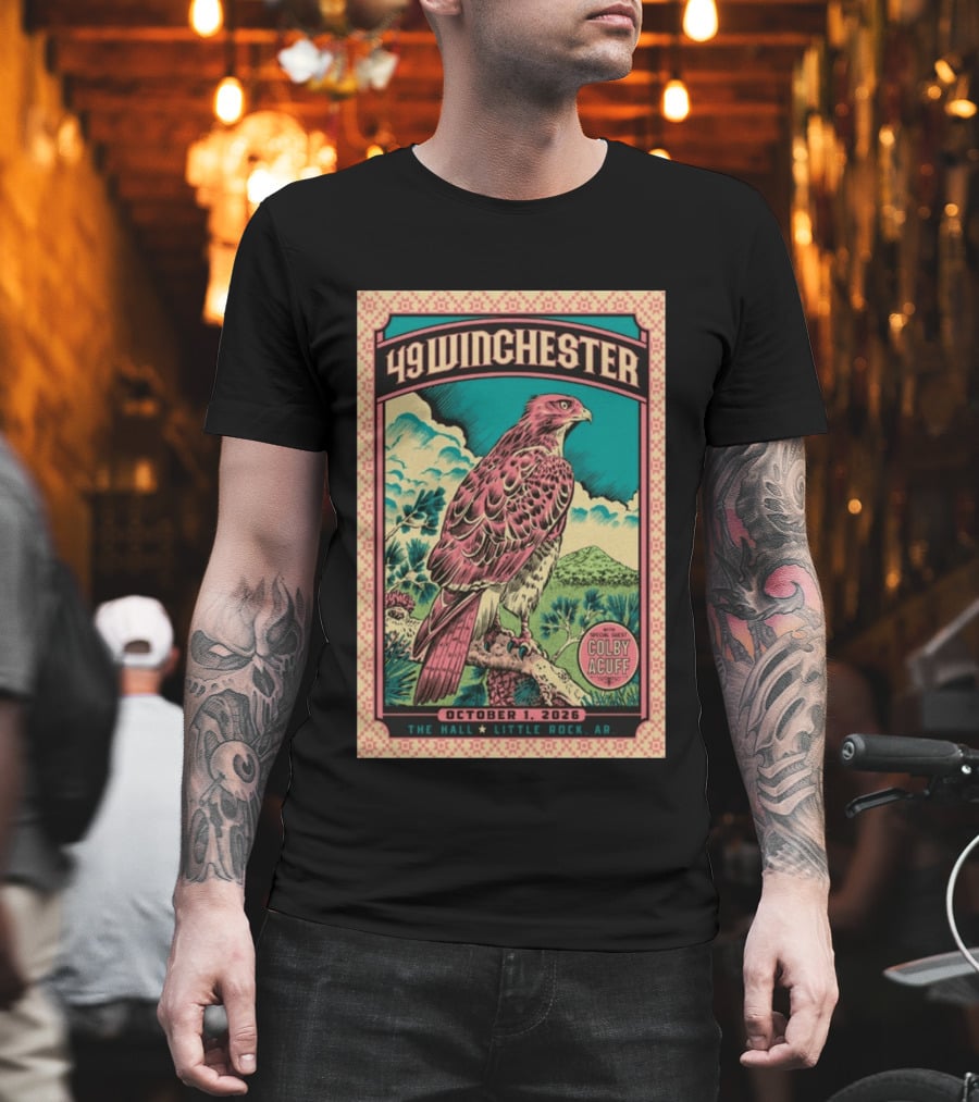 49 Winchester Little Rock October 1 2026 Special Guest Colby Acuff T-Shirt