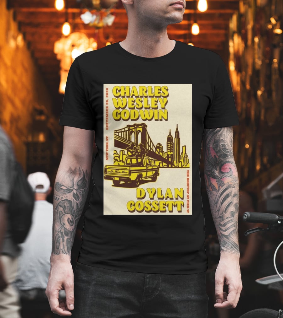 Charles Wesley Godwin Rooftop Pier 17 New York September 2026 Dylan Gossett T-Shirt