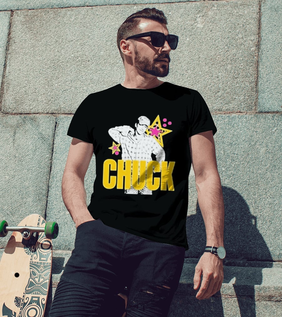CHUCK Original Role Model Timely Hourglass Stars And Plaid T-Shirt