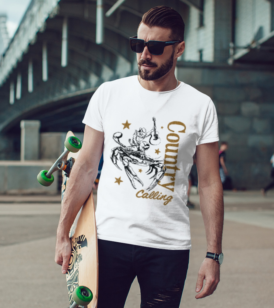 Country Calling Festival 2026 Ocean City Maryland Crab Cowboy Stars T-Shirt