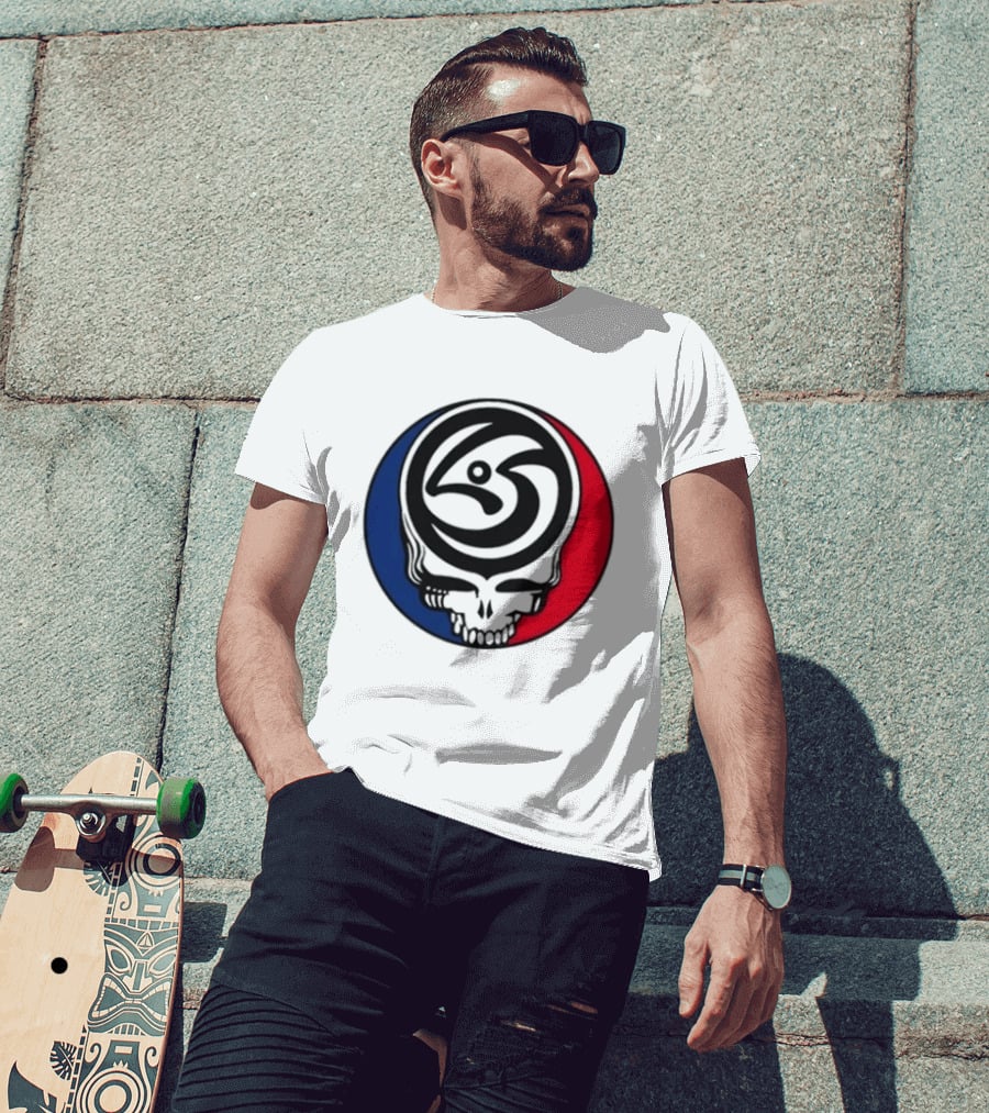Leftover Salmon Grateful Dead Steal Your Face Salmon Garcia's Chicago March 6 8 2026 T-Shirt