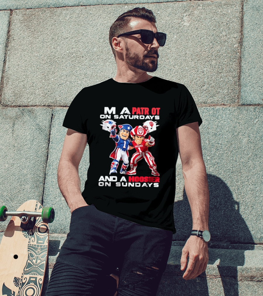 Patriot And Hoosier Football Saturdays Sundays Mascots T-Shirt