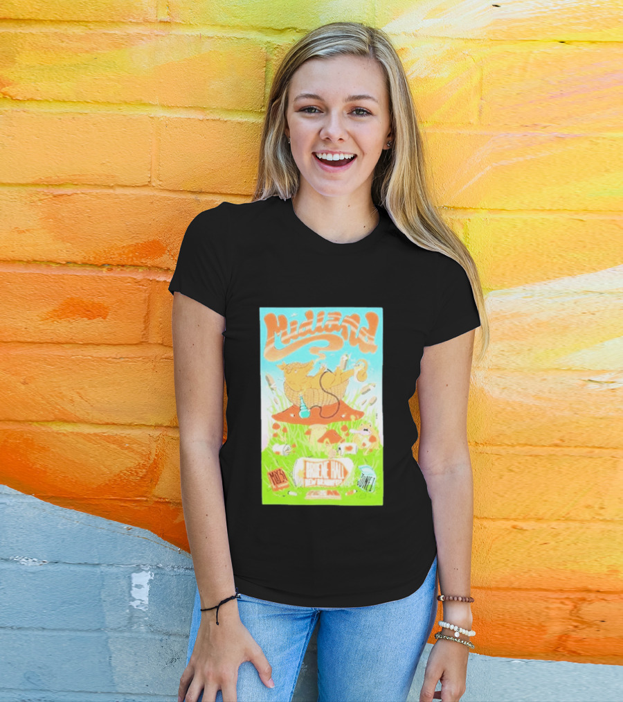 Midland Gruene Hall New Braunfels May 31 June 1 Armadillo On Mushroom T-Shirt