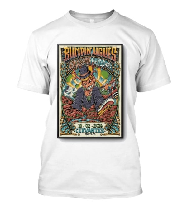 Bumpin Uglies Artikal Sound System Ghost.Wav Concert 10 02 2026 Cervantes Denver CO T-Shirt