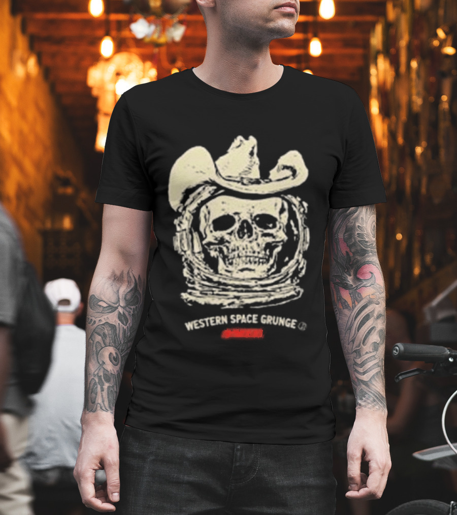 Dexter And The Moonrocks Skullboy Cowboy Hat T-Shirt