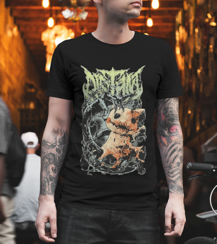 Distant Mimic Creepy Creature In Thorny Vines T-Shirt