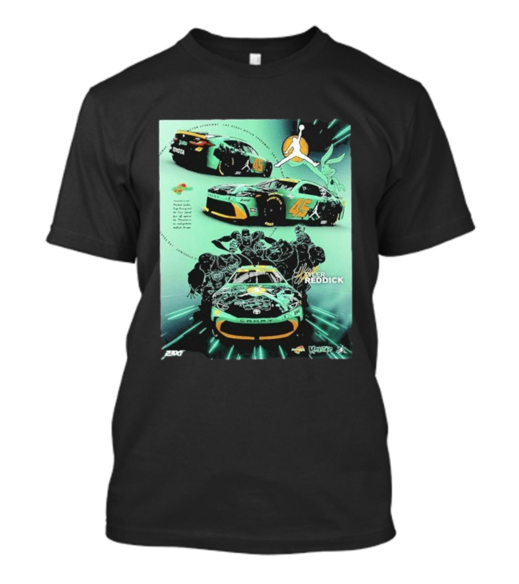 Tyler Reddick 45 Camry Jordan Monstars Las Vegas Racing T-Shirt