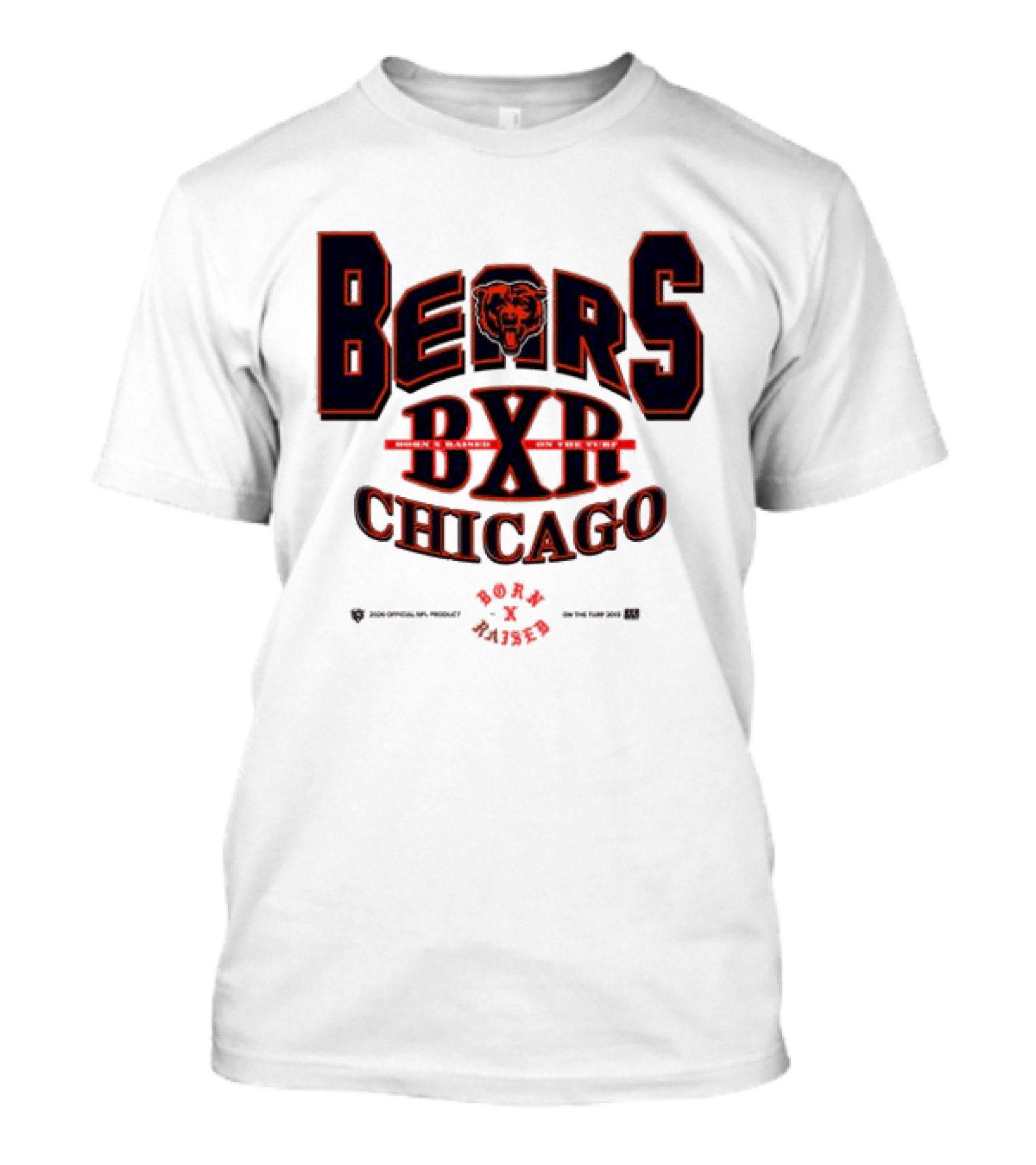 Born X Raised Bears BXR Chicago Collection White T-Shirt
