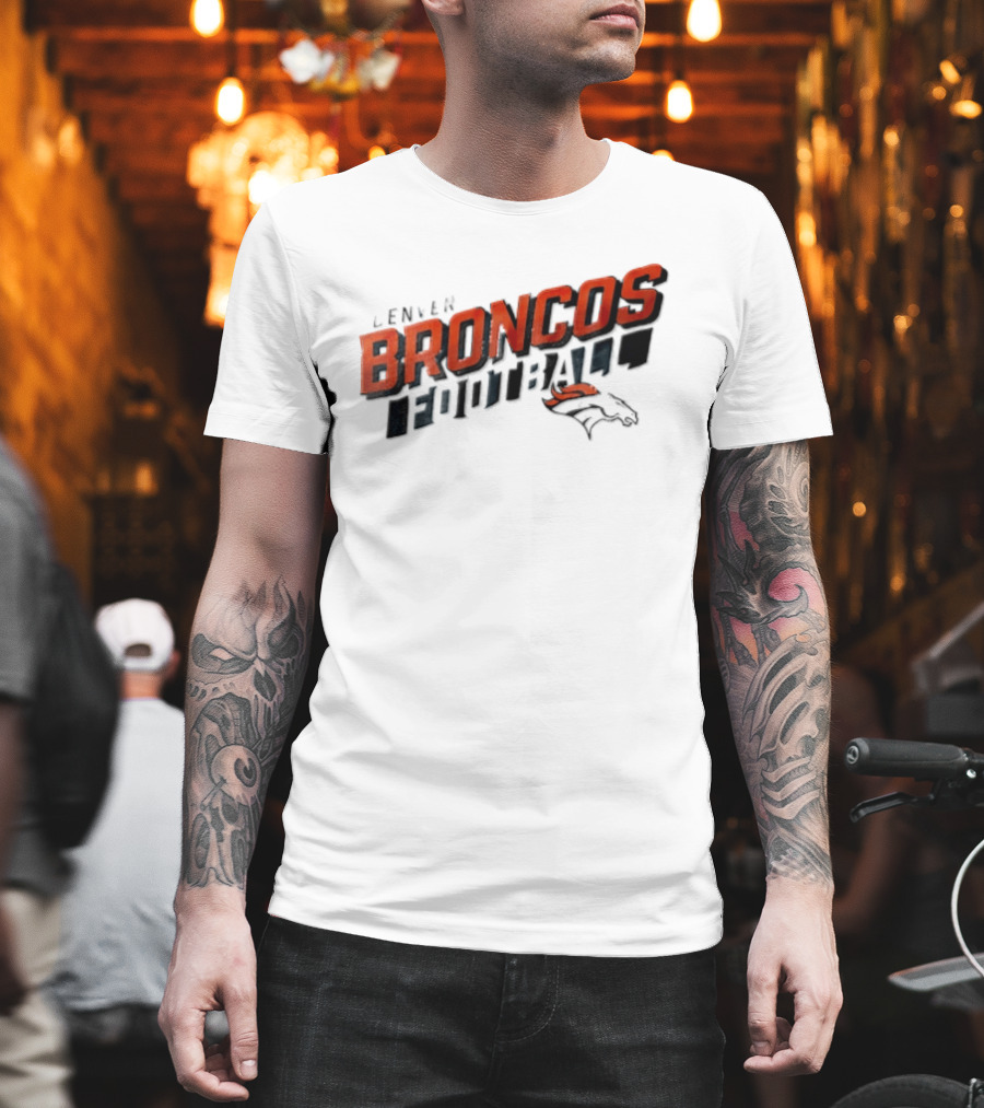 Denver Broncos Team Name NFL Football Broncos T-Shirt