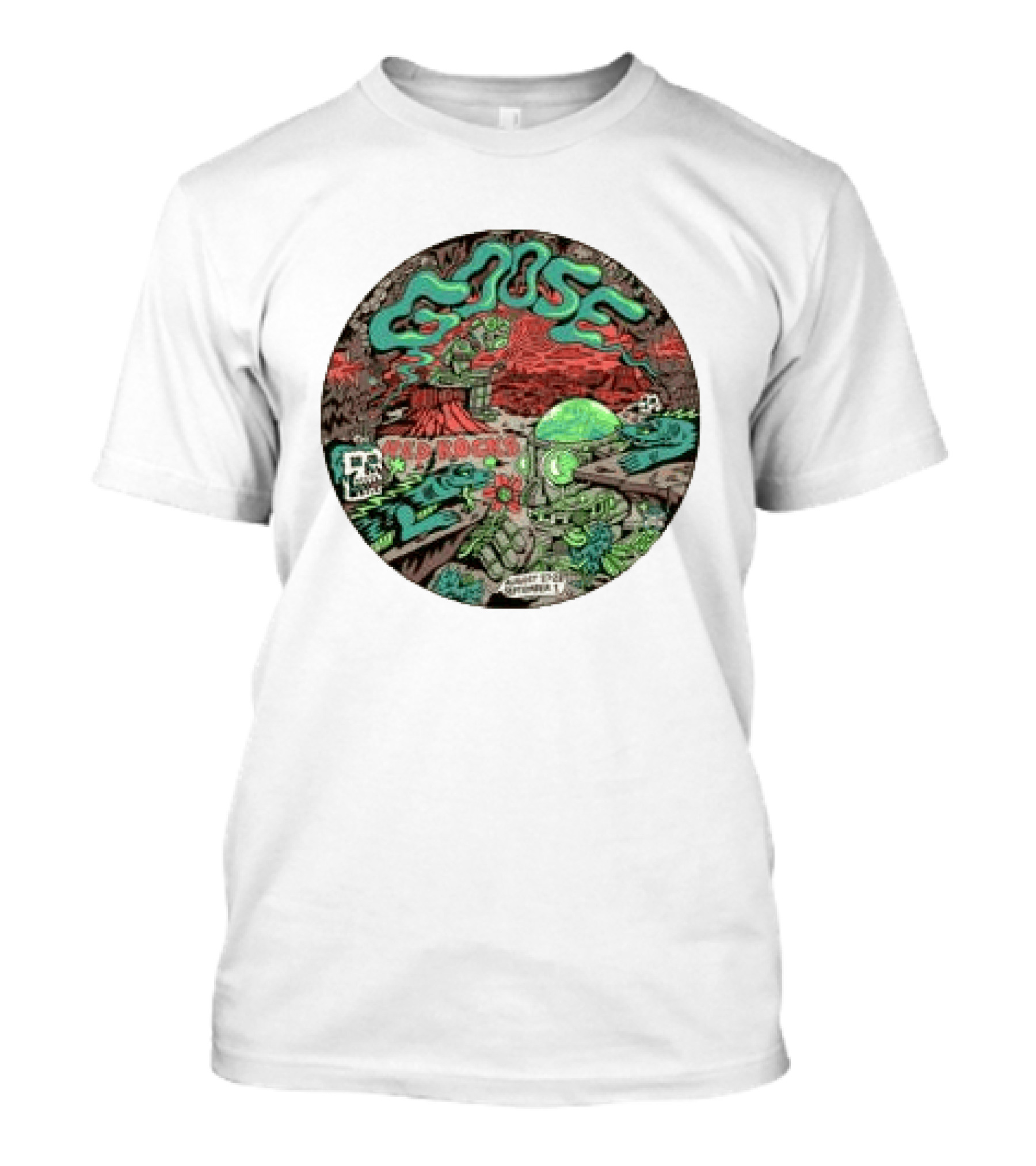 Goose Red Rocks 2026 Killer Acid Event Extraterrestrial Adventure T-Shirt