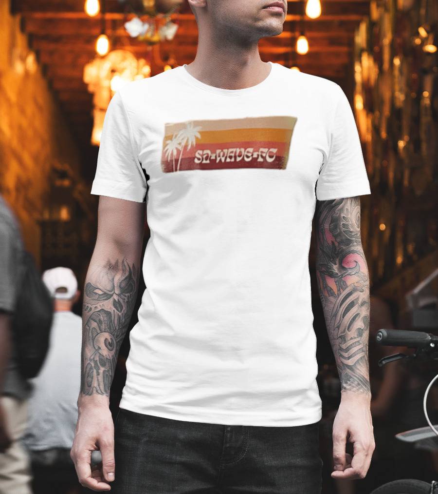San Diego Wave FC Palm Trees Sunset SA Wave FC T-Shirt
