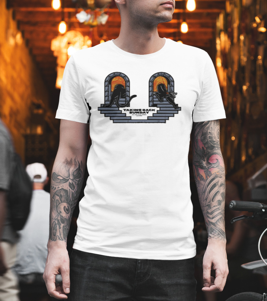 Taking Back Sunday Live Grand Rapids MI Sept 30 2026 Concert Two Arched Windows With Figures T-Shirt
