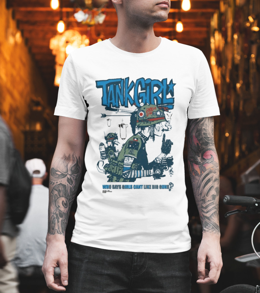 Tank Girl Charlie Don't Surf Who Says Girls Can't Like Big Guns T-Shirt