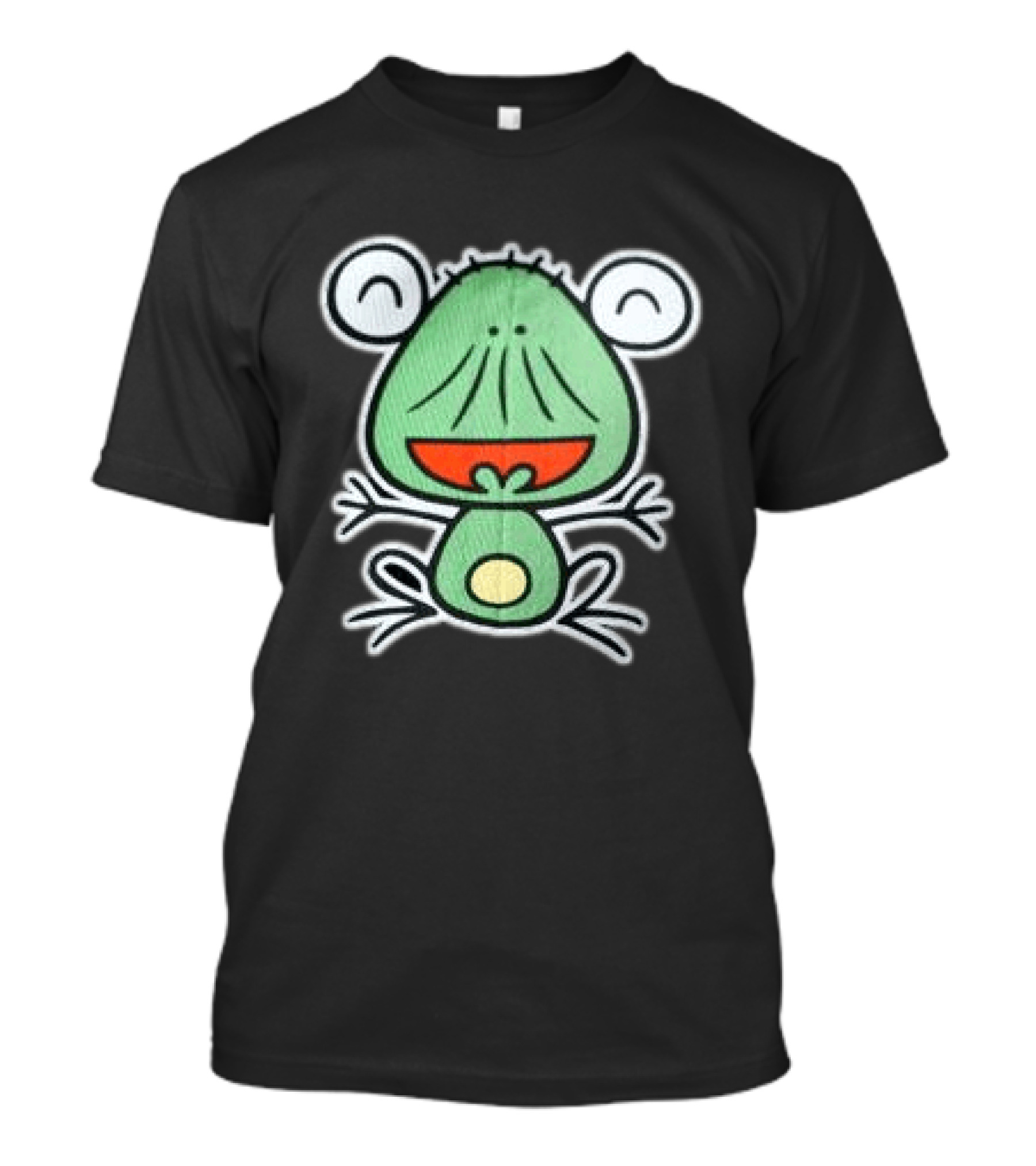 Brooklyn Museum Store Beshi Caps Cartoon Green Frog T-Shirt