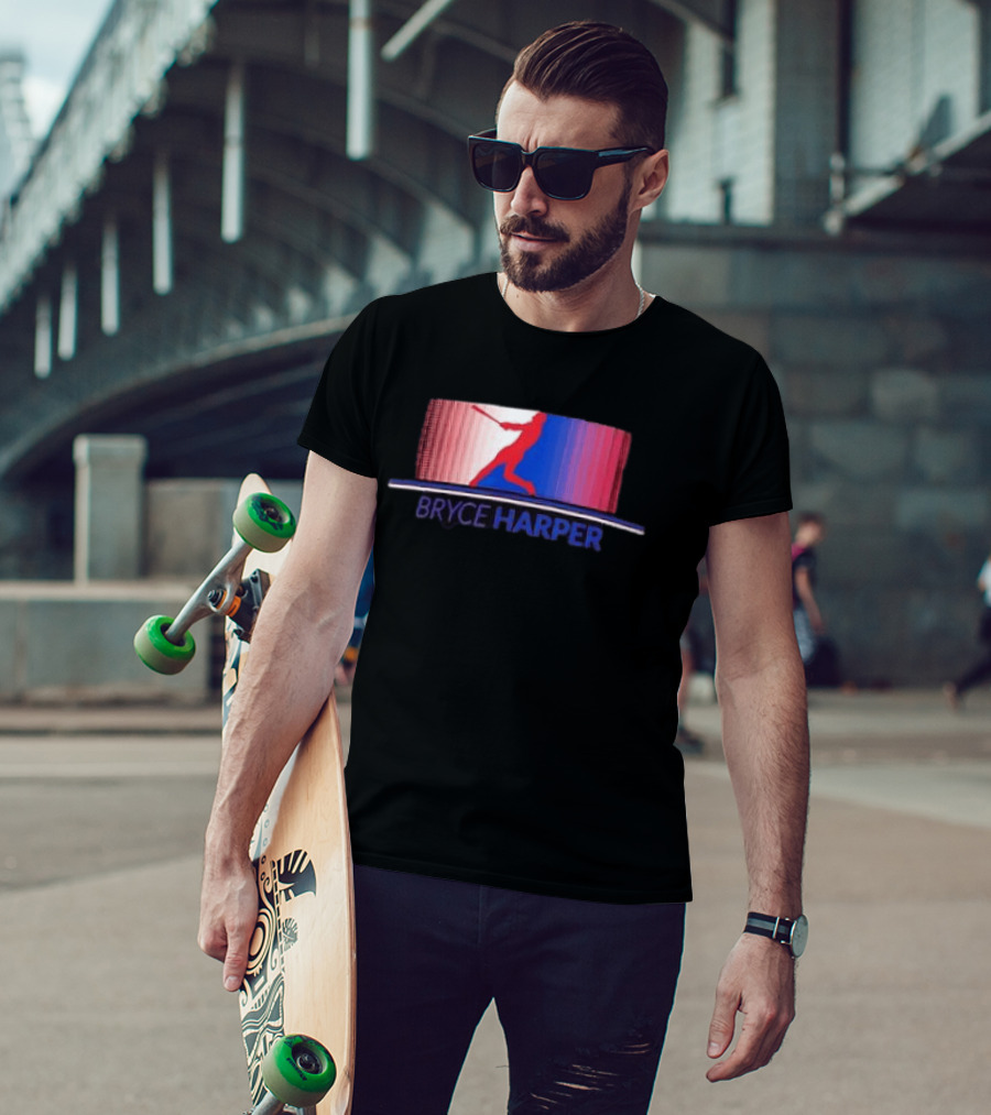 Bryce Harper Philadelphia Phillies Solo Stripe MLB Batter T-Shirt