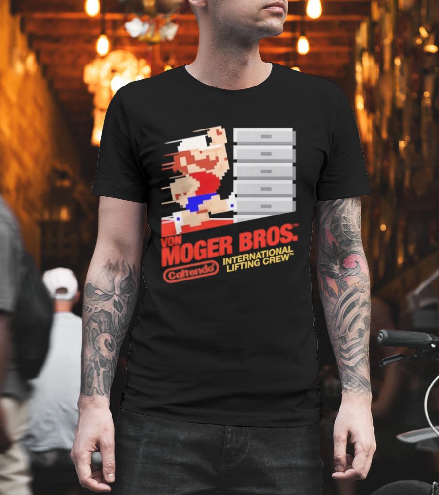Calum Von Moger Bros Caltendo International Lifting Crew T-Shirt
