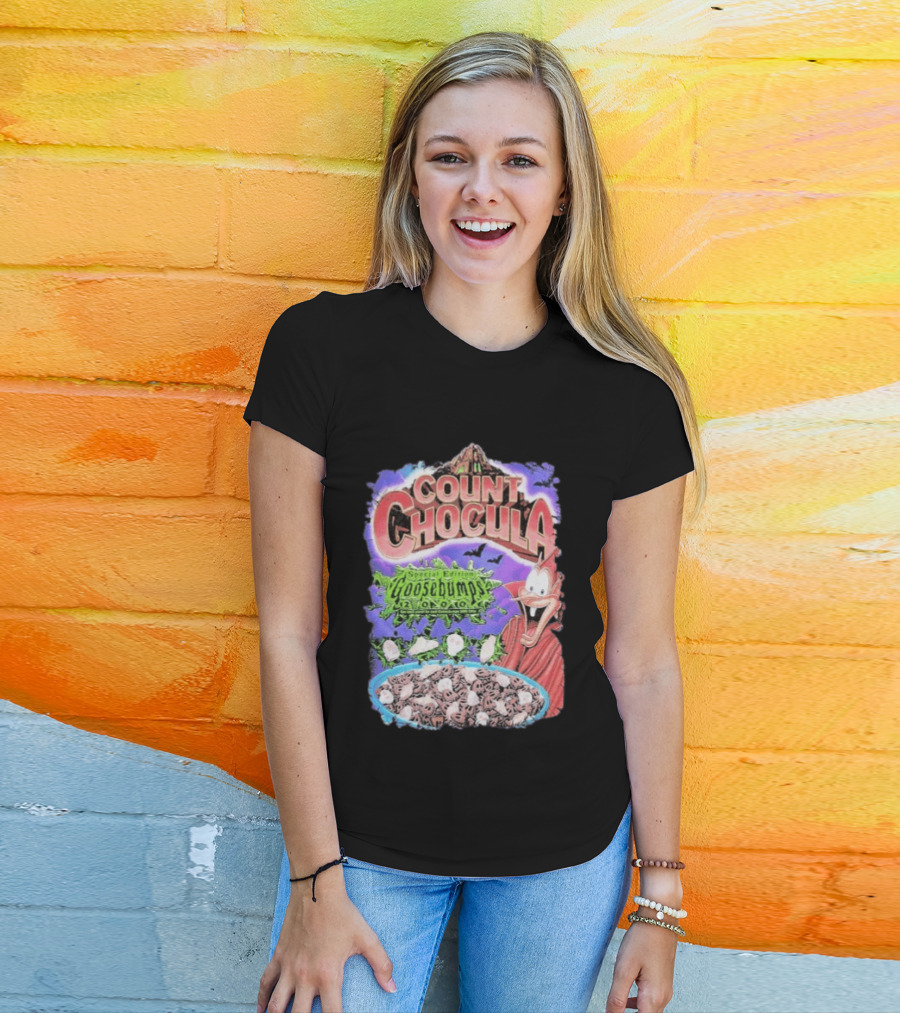 Count Chocula Special Edition Goosebumps Cereal Box T-Shirt