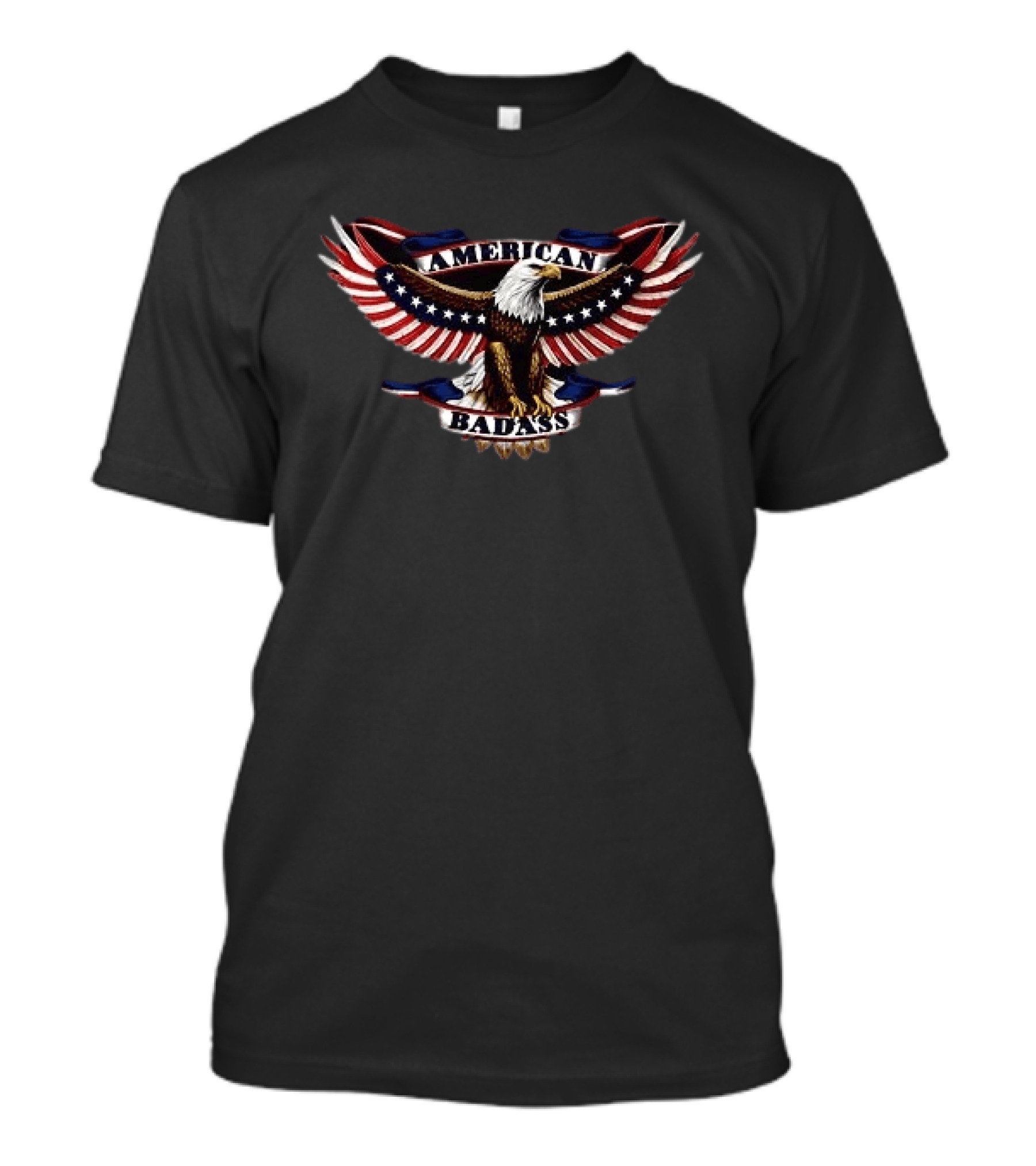 Kid Rock American Badass God Is Good Black Eagle Flag T-Shirt