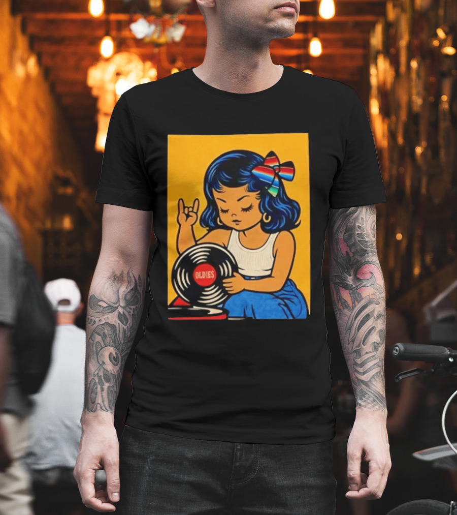 Oldies Lil Chingona Halloween 2026 Retro Record T-Shirt