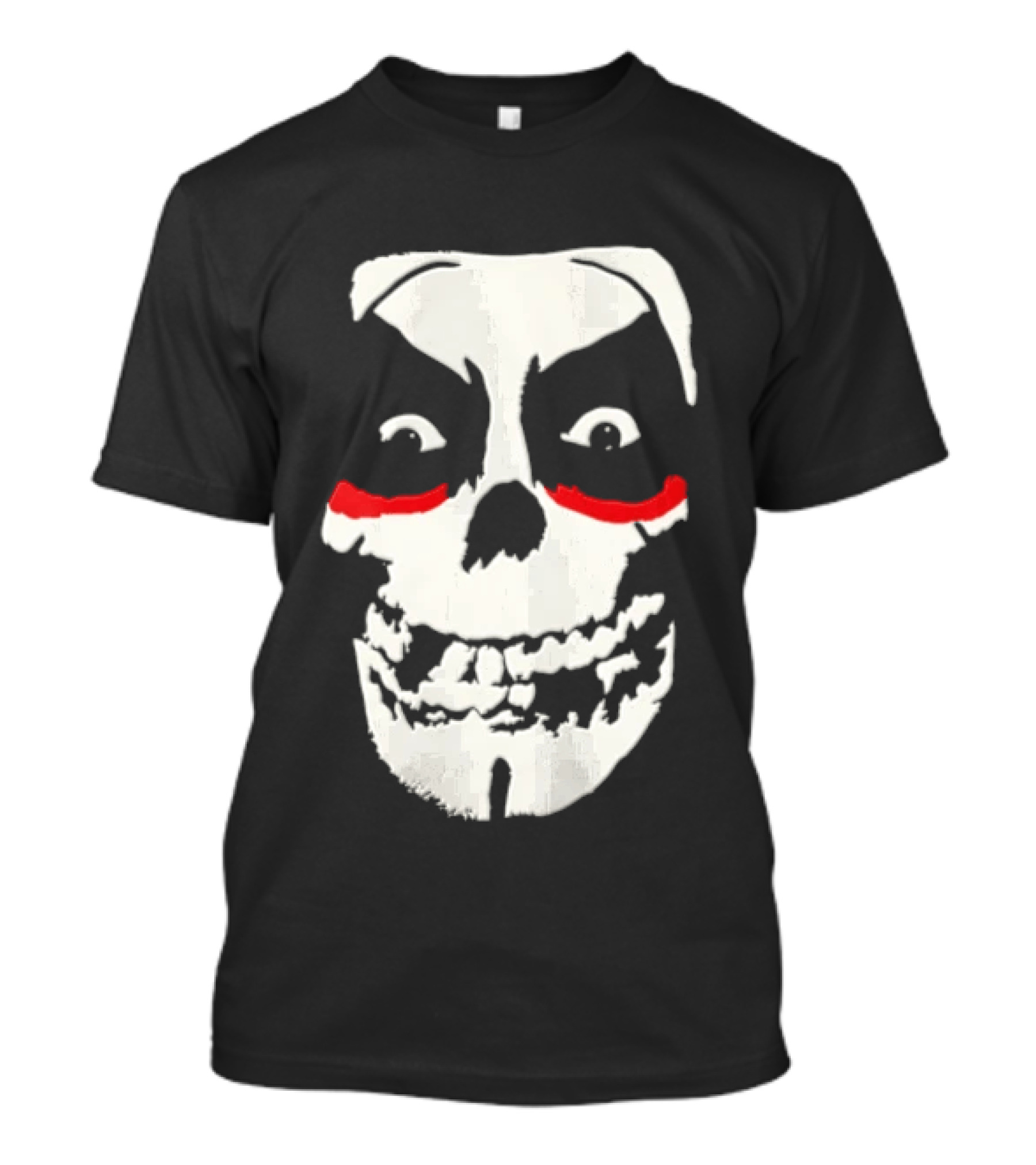 Misfits Danhausen Skull Face Design With Red Accents T-Shirt