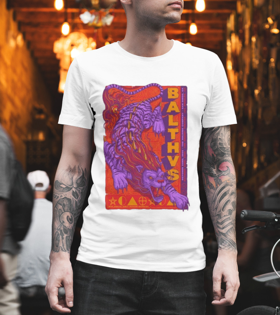 Balthvs San Diego October 22 2026 Featuring Richard Houghten Vibrant Lion T-Shirt