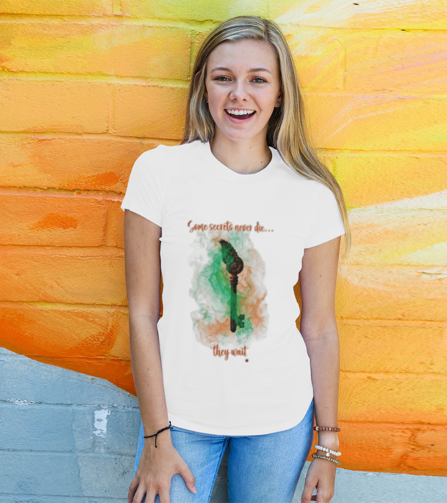 Detroit Red Wings The Witch Freida McFadden Some Secrets Never Die They Wait Mystical Key T-Shirt