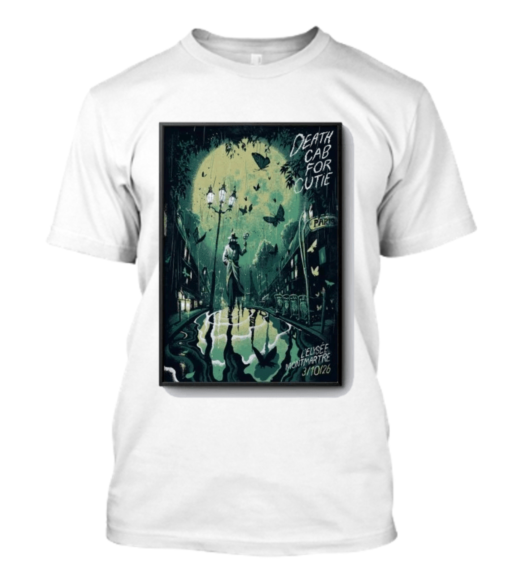 Death Cab For Cutie Elysee Montmartre Concert Paris Oct 3 2026 T-Shirt