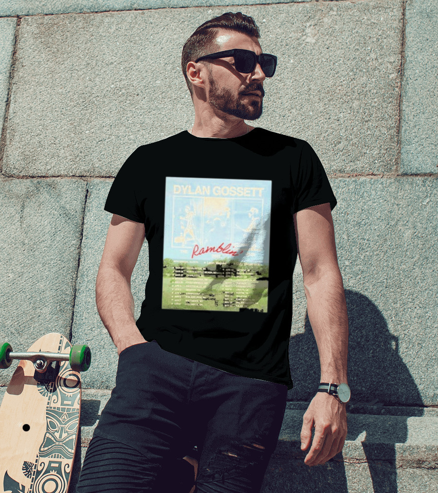 DYLAN GOSSETT The Ramblin Dates Tour 2027 Leon Marcom Clay Street Unit T-Shirt