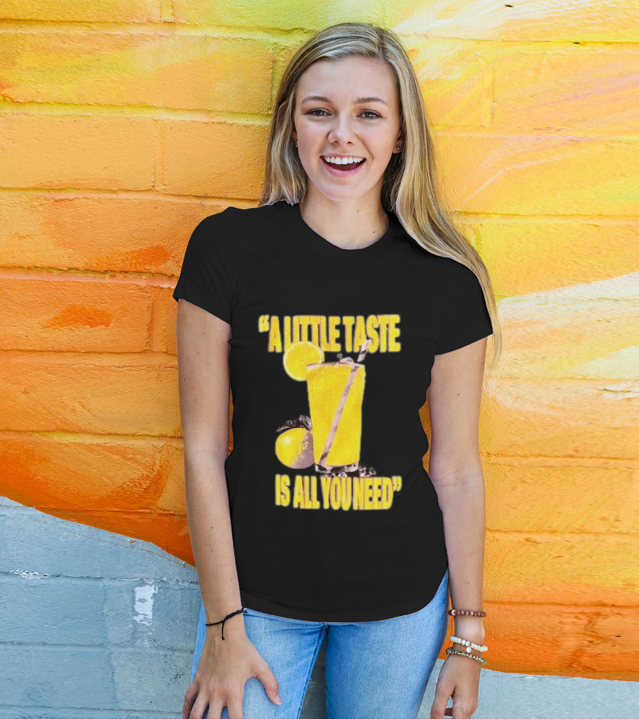 Louis Tomlinson Store Lemonade Black A Little Taste Is All You Need T-Shirt