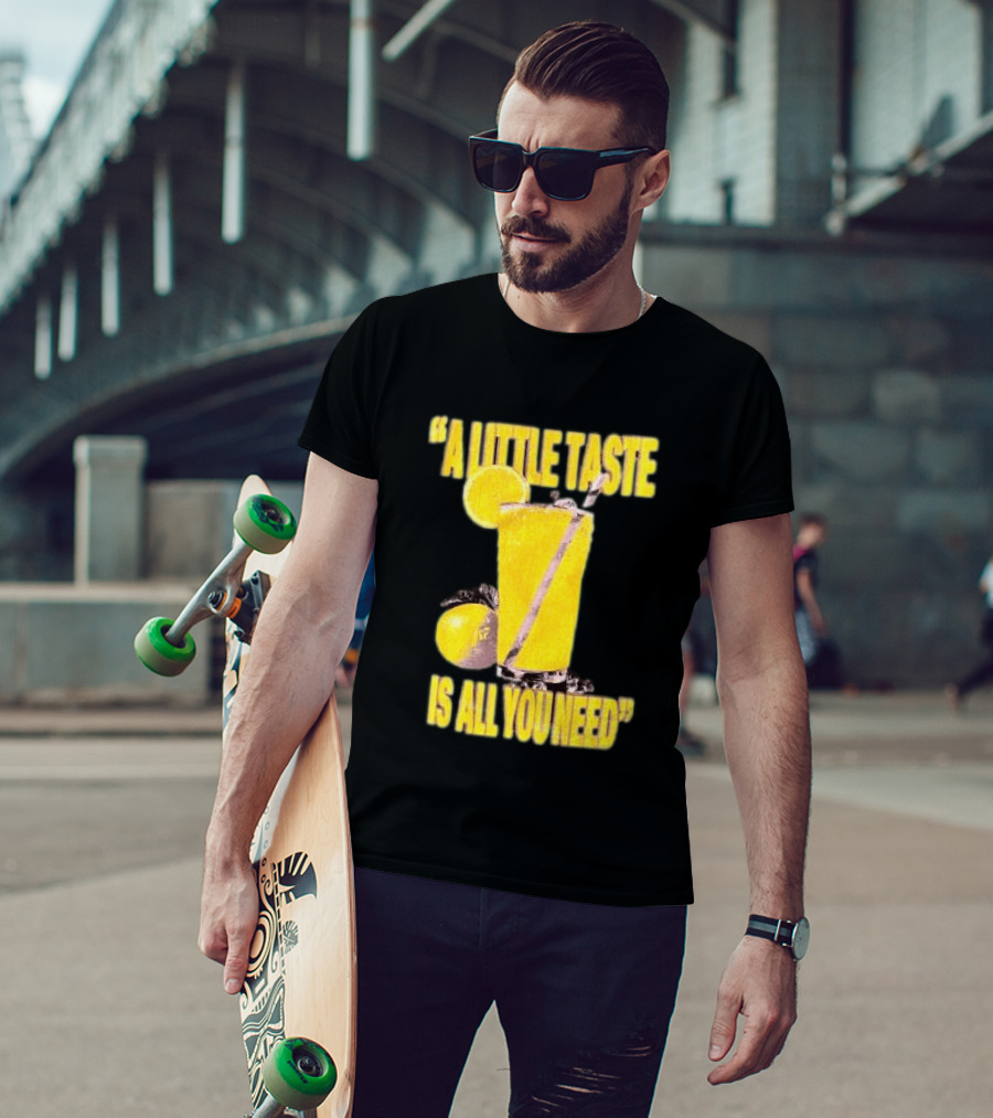 Louis Tomlinson Store Lemonade Black A Little Taste Is All You Need T-Shirt