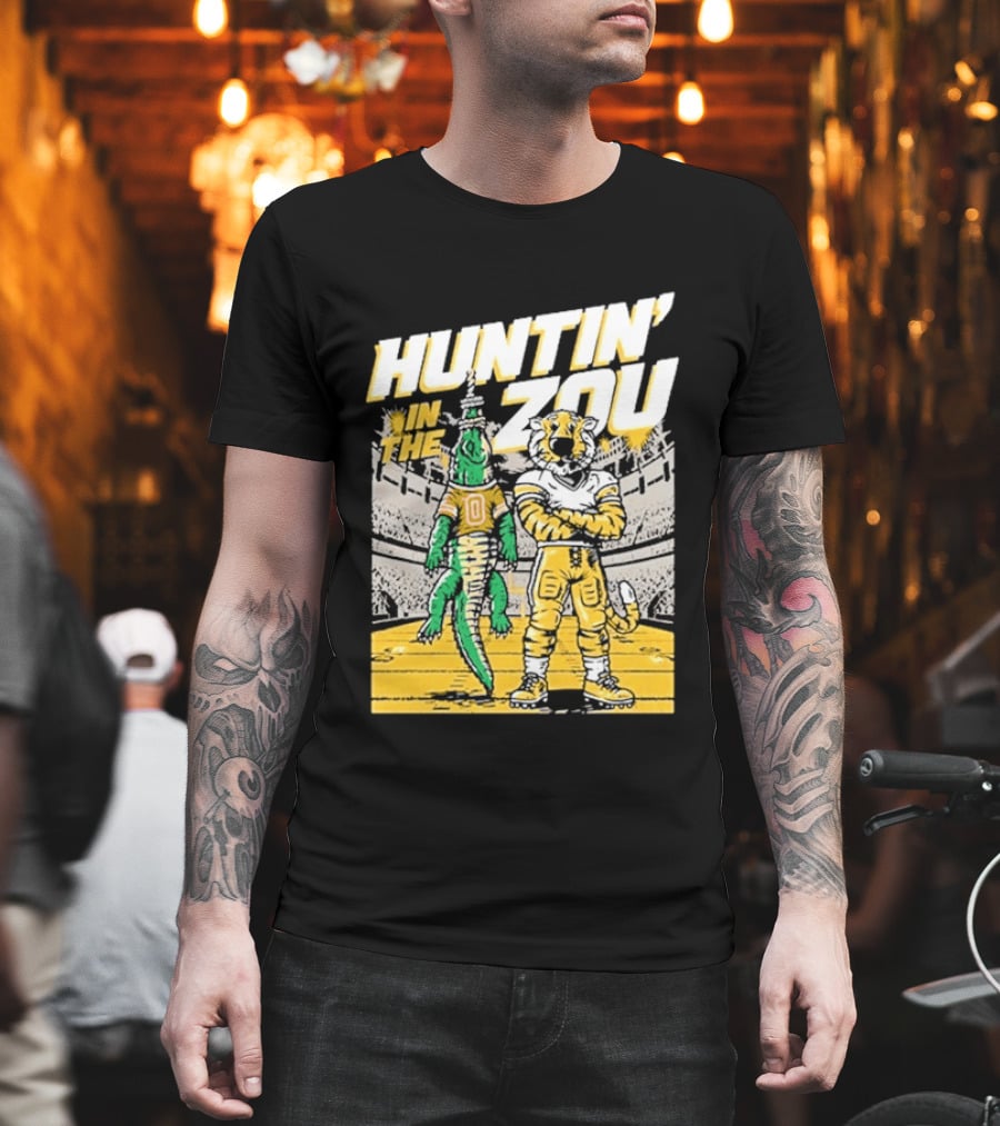 Huntin' In The Zou Mizzou Tigers vs Florida Gators Stadium Showdown T-Shirt