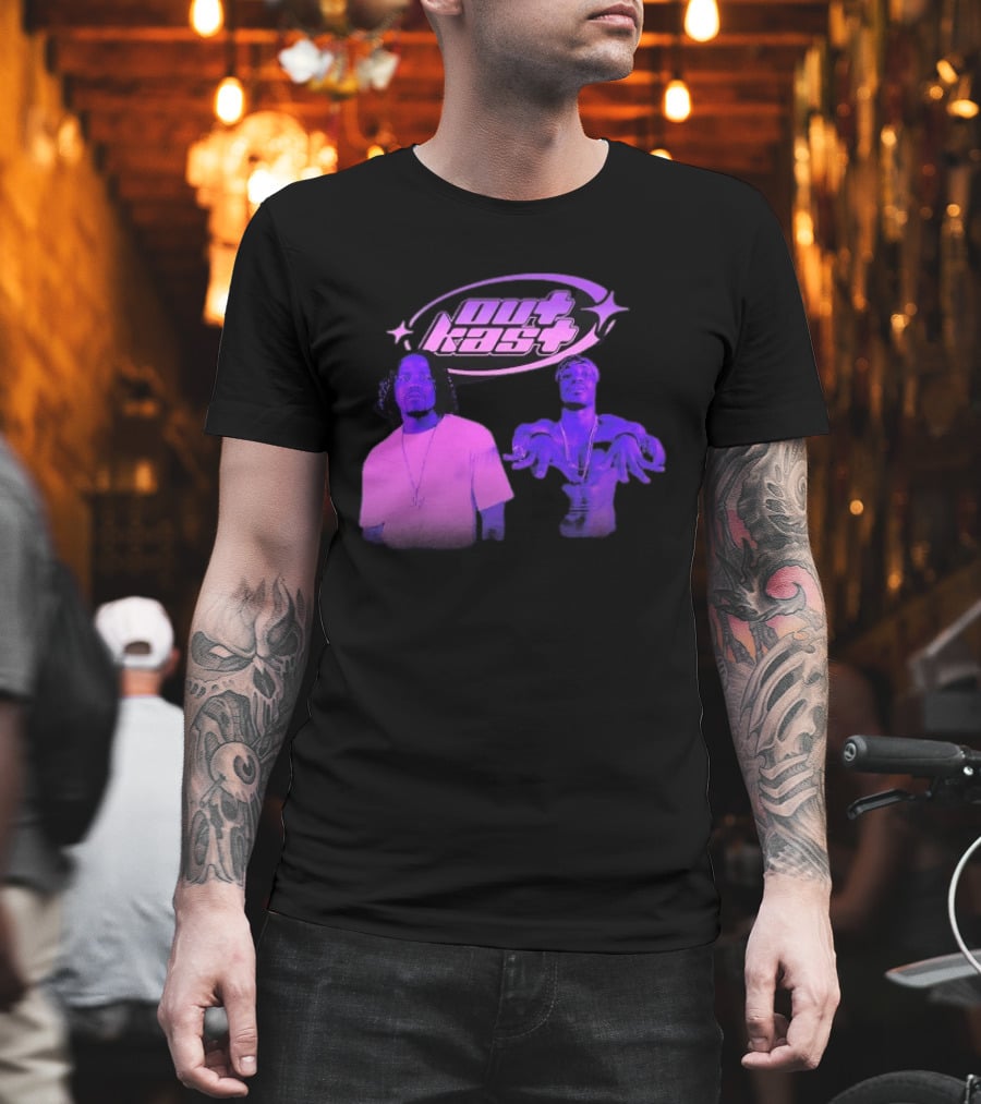 Outkast Big Boi André 3000 Purple Style Iconic Duo T-Shirt