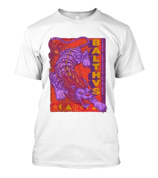 Original Balthvs San Diego Oct 2026 Featuring Richard Houghten Vibrant Lion T-Shirt